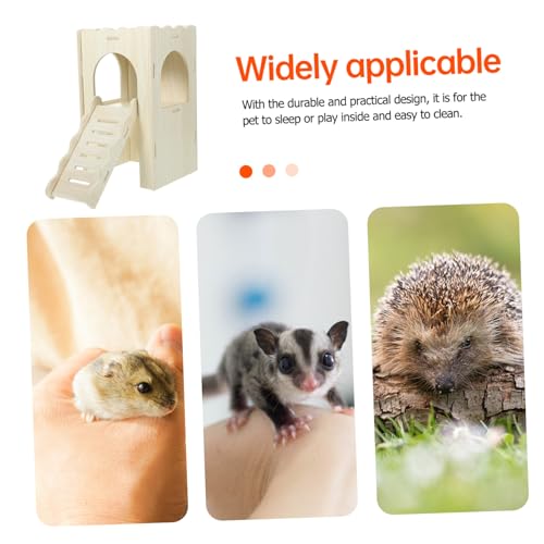 ERINGOGO Hamsterhaus aus Holz mit Rampe Stabiles Versteck und Spielplatz für Zwerghamster und Kleintiere Langlebiges und Pflegeleichtes Häuschen für Meerschweinchen und Hamster Ganzjährig ERINGOGO Hamsterhaus aus Holz mit Rampe Stabiles Versteck und Spielplatz für Zwerghamster und Kleintiere Langlebiges und Pflegeleichtes Häuschen für Meerschweinchen und Hamster Ganzjährig von ERINGOGO