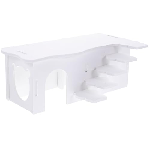 ERINGOGO Hamsterhaus mit Leiter und Versteck Langlebiges Nager spielhaus für Meerschweinchen Chinchilla und Hamster Material mit Zwei Etagen für Schlafen Weiß ERINGOGO Hamsterhaus mit Leiter und Versteck Langlebiges Nager spielhaus für Meerschweinchen Chinchilla und Hamster Material mit Zwei Etagen für Schlafen Weiß von ERINGOGO