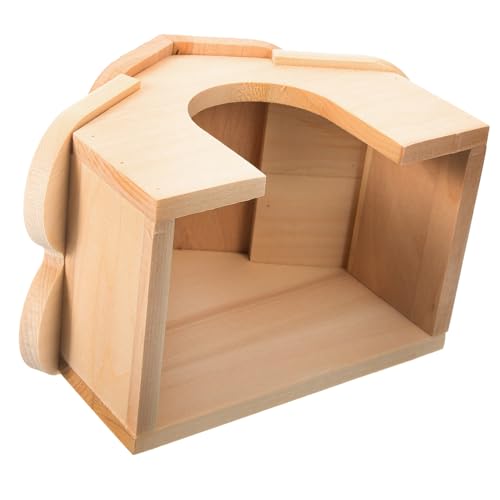 ERINGOGO Hamsterhütte Katzenstreu Ratten Protokoll haustiergehege Hamster hamsterspielzeug kleintierhaus nagerhaus meerschweinchen holzhütte zartes Eichhörnchenhaus hölzern von ERINGOGO