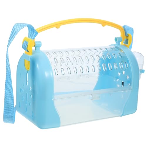 ERINGOGO Hamsterkäfig Hamster käfig Hamster cage Hamster Reisekäfig Hamster transportbox Hamster-Transportrucksack Hängematte Haustier Abs Tor Reise Hamsterkoffer Hamster Tragekäfig Plastik von ERINGOGO