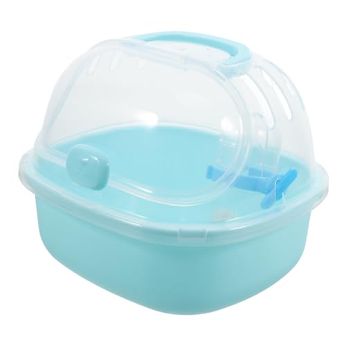ERINGOGO Hamsterkäfig Tragbare Transportbox Für Hamster Rattenträger Tragbarer Hamster-reisekäfig Tragbarer Hamster-reisetransporter Hamsterträgerkäfig Mäusekäfig Sky-Blue Pp von ERINGOGO
