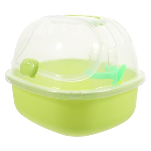 ERINGOGO Hamsterkäfig Tragbarer Hamster-reisetransporter Hamster-tragekäfig Meerschweinchen Träger Tragbare Transportbox Für Hamster Mäusekäfig Tragbarer Hamster-reisekäfig Light Green Pp von ERINGOGO