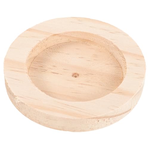 ERINGOGO Hamsterschale aus Holz Multifunktionale Futter und Wasserschüssel für Kleine Haustiere und Hygienisch für Zwerghamster Rennmäuse Ratten zu Reinigen von ERINGOGO