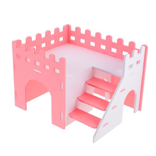 ERINGOGO Hamstervilla Hase Zwinger Frettchen Ratte Käfig Vlies hamsterhaus nagerhaus Hamsterversteck eichhörnchenhaus kleintierhaus Versteckhaus für Meerschweinchen Meerschweinchenhaus PVC von ERINGOGO