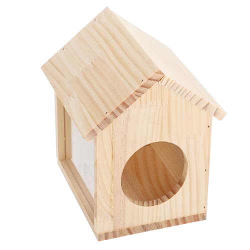 ERINGOGO Holz Hamsterhaus Käfig Versteck Hamsterhaus Labyrinth Kleintierhaus Holzhaus Hamster Versteck Kleine Haustiere Haus von ERINGOGO