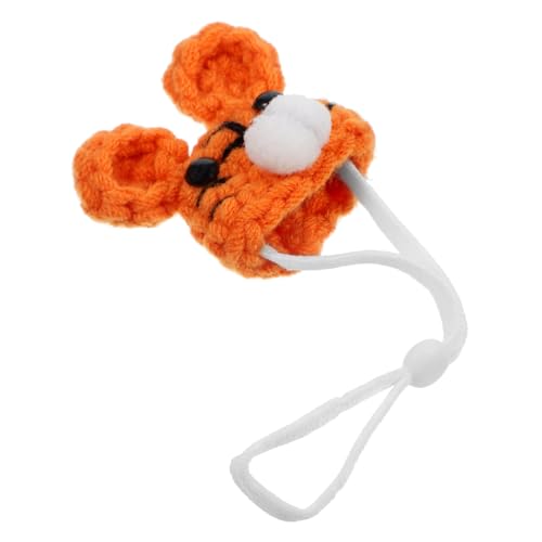 ERINGOGO Mini-strickmütze Für Kleintiere Handgestrickte Hamstermütze Mit Verstellbarem Riemen Haustierzubehör Für Hamster Vögel Und Andere Kleintiere von ERINGOGO