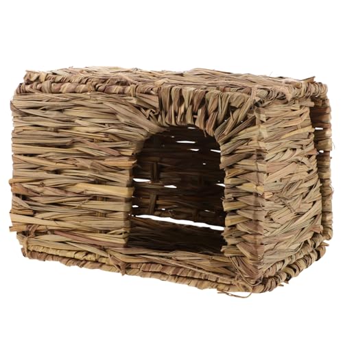 ERINGOGO Handgewebtes Hasenstall Nest aus Natürlichem Stroh Kleines Kaninchenhaus und Versteck für Hamster und Katzen Atmungsaktives Langlebiges Kleintierbett für Indoor Haustiere ERINGOGO Handgewebtes Hasenstall Nest aus Natürlichem Stroh Kleines Kaninchenhaus und Versteck für Hamster und Katzen Atmungsaktives Langlebiges Kleintierbett für Indoor Haustiere von ERINGOGO
