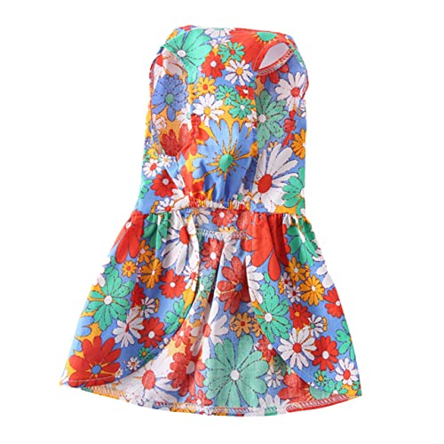 ERINGOGO Haustier Blumenrock Hundekostüm Kleid Überzug Hundekleid Mantel Kleidung Accessoire Welpen Hunde Outfit Accessoires Hunde Dekoration Bekleidung Hundebedarf Haustierbedarf von ERINGOGO