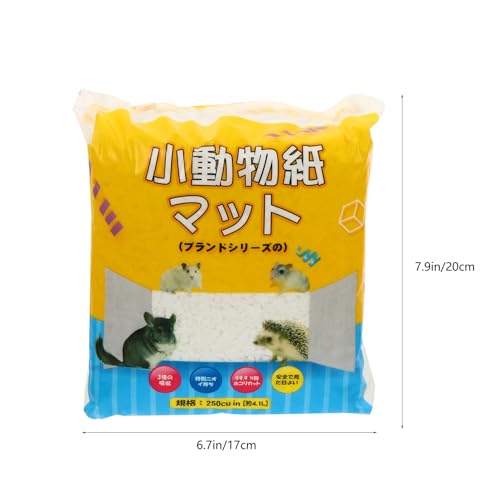 ERINGOGO Haustier Einstreu Papierchips Staubfreie Saugfähige Geruchsentfernung Matte Weiches Fluffiges Kleintier Bettzeug für Hamster Meerschweinchen Kaninchen und Chinchilla Nest von ERINGOGO