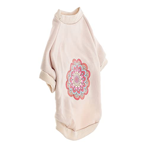 ERINGOGO Haustier-Pullover Haustiere Klein Hundekleidung Kostüm Hunde-Outfit Stilvolle Welpenkleidung Winterpullover Für Welpen Weicher Hundepullover Welpenwinterbekleidung Beige Baumwolle von ERINGOGO