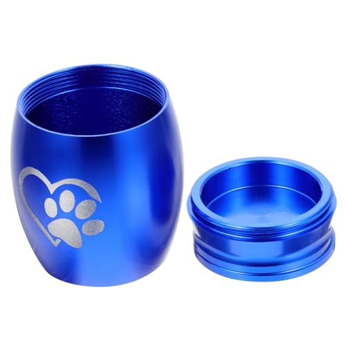 ERINGOGO Haustier Urne Fusselrolle Wiederverwendbar Hund Halskette Urne Für Die Einäscherung Von Haustieren Glockenspiel Mini-urne Für Haustiere Haustier-Asche-urne Blue Rostfreier Stahl ERINGOGO Haustier Urne Fusselrolle Wiederverwendbar Hund Halskette Urne Für Die Einäscherung Von Haustieren Glockenspiel Mini-urne Für Haustiere Haustier-Asche-urne Blue Rostfreier Stahl von ERINGOGO