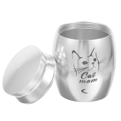 ERINGOGO Haustier Urne Katzenurnen für Asche Kleiner Aschebehälter Beerdigung Hund Urne Tierurnen für Hundeasche Die Hundeurne für Asche Hundeasche Urne Legierung Silver von ERINGOGO