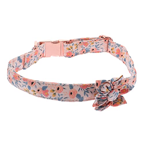 ERINGOGO Haustierhalsband Für Katzen Süße Kätzchen Mittelgroß Große Anhänger Verstellbare Haustierhalsbänder Mit Kleine Chat Schleife Für Blumenpartygeschenke Haustierbedarf von ERINGOGO