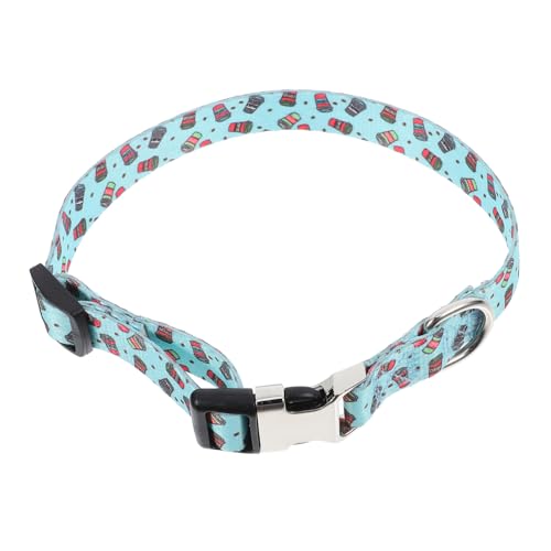 ERINGOGO Haustierhalsband Haustiere Leine Buster Glocke Pfote Kette Puffer XXX Kabel Wurf Einstellbar Schnalle Rassen Kuh Welpe Gepolsterter Hund Ziege Wurmkur Zinklegierung Light Green von ERINGOGO