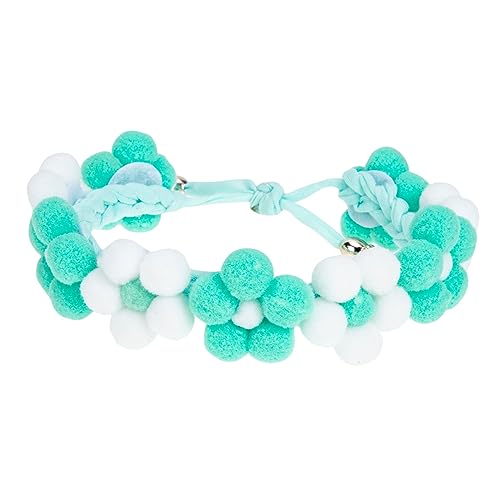 ERINGOGO Haustierhalsband Name Abbrechbare Katzenhalsbänder Individuelle Für Haustiere Für Hundehalsband Abnehmbares Katzenhalsband Hundekrawatten Stoff Kragen Garn Green von ERINGOGO
