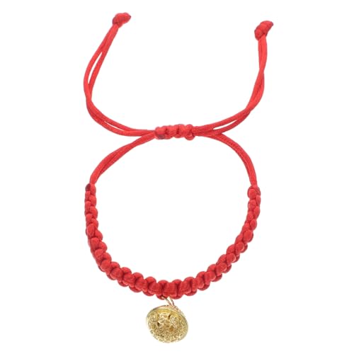 ERINGOGO Haustierhalsband zubehör katzenhalsband für Katzenkragen mit Glocke -Namensschild -Tracker- Kätzchenhalsband abbrechbar rotes Seil von ERINGOGO