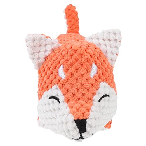 ERINGOGO Haustierkauspielzeug Mit Quietscher Cartoon Mit Molarfunktion Und Elastisches Für Orangefarbener Fuchs Für Drinnen Und Draußen Stressreduzierend von ERINGOGO