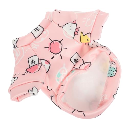 ERINGOGO Stylisches Hundemantel Für Kleine Hunde Atmungsaktive Und Bequeme Haustierkleidung Mit Süßem Cartoon-Print Für Herbst Und Winter Für Hunde Und Katzen von ERINGOGO
