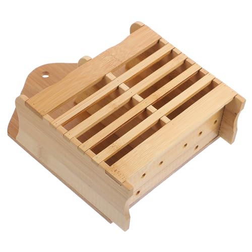 ERINGOGO Heu Feeder Aus Holz Heu Manger Für Kleine Futterstation Für Meerschweinchen Und Chinchillas Tierfreundliches Design Konstruktion von ERINGOGO