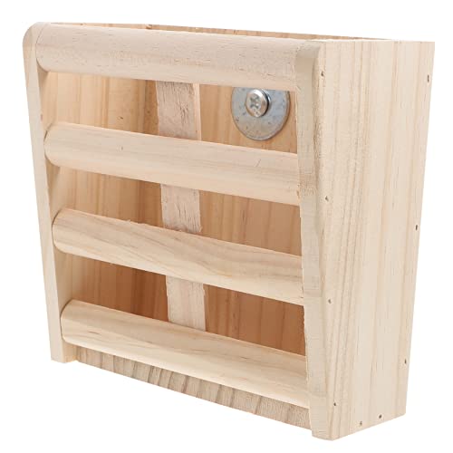 ERINGOGO Heu Halter Aus Holz Zaun Stil Heu Rack Für Meerschweinchen Und Kleintiere Praktischer Heubehälter Zur Unterstützung Langsamen Essens Für Käfige von ERINGOGO