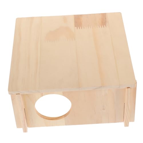 ERINGOGO Holz Hamsterversteck Hamster Ruhehaus Für Kleintiere Als Maulwurf Habitat Spielplatz Für Meerschweinchen Chinchilla Und Mäuse ERINGOGO Holz Hamsterversteck Hamster Ruhehaus Für Kleintiere Als Maulwurf Habitat Spielplatz Für Meerschweinchen Chinchilla Und Mäuse von ERINGOGO