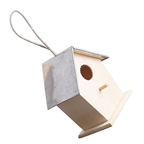 ERINGOGO Hölzernes Hängendes Vogelhaus Aus Naturholz Wetterfestes Für Wildvögel Im Garten Dekoratives Und Funktionales Haustierbedarf Für Außenbereich ERINGOGO Hölzernes Hängendes Vogelhaus Aus Naturholz Wetterfestes Für Wildvögel Im Garten Dekoratives Und Funktionales Haustierbedarf Für Außenbereich von ERINGOGO