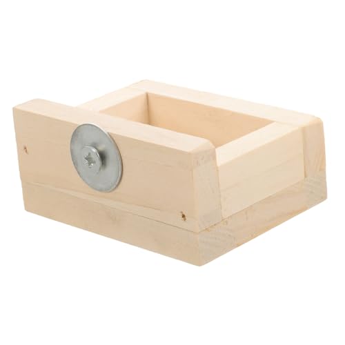 ERINGOGO Holz Futternapf für Hamster und Kleine Haustiere Sichere Futter und Wasserschale Einfach im Käfig zu Befestigen für Tägliche Fütterung von ERINGOGO