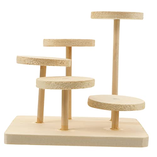 ERINGOGO Holz Hamster Spielplatz Kletterplattform Für Kleintiere Aktives Rennmaus Stabile Hamster Kletterständer Aus Holz Nagen von ERINGOGO