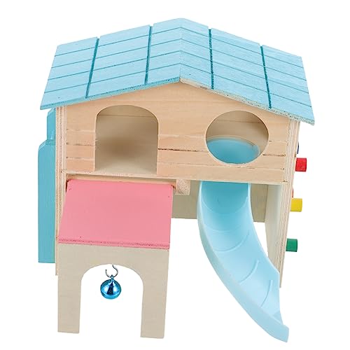 ERINGOGO Holz Hamsterversteck Lebensraum für Hamster und Kleine Langlebig und Robust Gemütliches Nest für Haustier Kauen von ERINGOGO