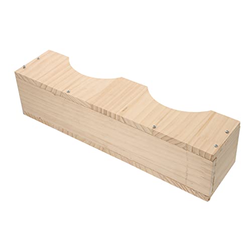ERINGOGO Holz Heu Feeder Für Nager Robuster Futtergroove Aus Langlebigem Holz Für Alfalfa Und Heu Zu Installieren Hält Futter Und Frisch von ERINGOGO