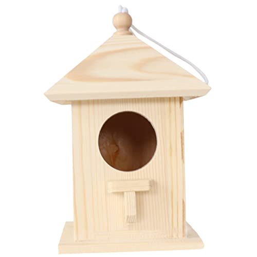 ERINGOGO Vogelfutterhäuschen Aus Holz Für Kleine Vögel Wie Kleine Vögel Einfache Reinigung Hängend Für Garten Balkon Veranda ERINGOGO Vogelfutterhäuschen Aus Holz Für Kleine Vögel Wie Kleine Vögel Einfache Reinigung Hängend Für Garten Balkon Veranda von ERINGOGO