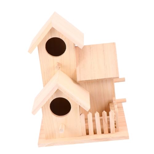 ERINGOGO Holz Zimmer Vogelhaus im Klassischen Design Kreatives Vogelzubehör für Garten und Perfekter Lebensraum für Kleine DIY Vogelhaus ERINGOGO Holz Zimmer Vogelhaus im Klassischen Design Kreatives Vogelzubehör für Garten und Perfekter Lebensraum für Kleine DIY Vogelhaus von ERINGOGO