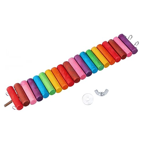 ERINGOGO Holzbrücke Für Kleine Nagetiere Kauspielzeug Für Hamster Zwerghamster Mäuse Und Andere Kleine Haustiere Für Einen Aufregenden Spielplatz Und Ruhebereich von ERINGOGO