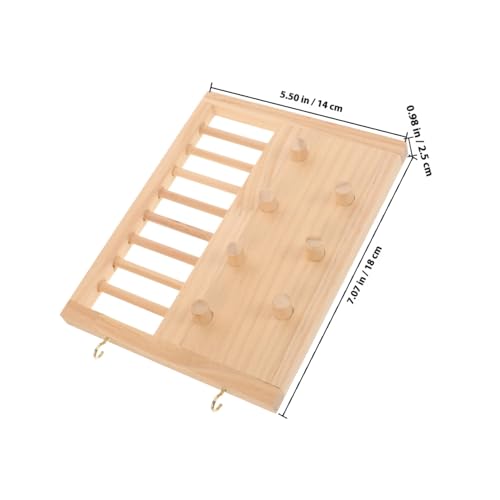 ERINGOGO Holzleiter für Hamster und Chinchillas Langlebige Kletterleiter für Kleine Haustiere Vielseitiges Nagetier Attraktivem Design für Sicheren Käfigspaß von ERINGOGO