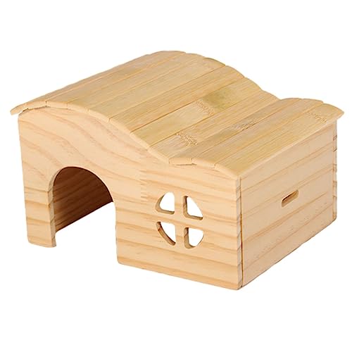 ERINGOGO Holzspielhaus für Hamster und Kleintiere Beißfestes Langlebiges Versteck aus Natürlichem Holz Kleines Haustierhaus Schlafen Sicher und Komfortabel für Hamster und Chinchillas ERINGOGO Holzspielhaus für Hamster und Kleintiere Beißfestes Langlebiges Versteck aus Natürlichem Holz Kleines Haustierhaus Schlafen Sicher und Komfortabel für Hamster und Chinchillas von ERINGOGO