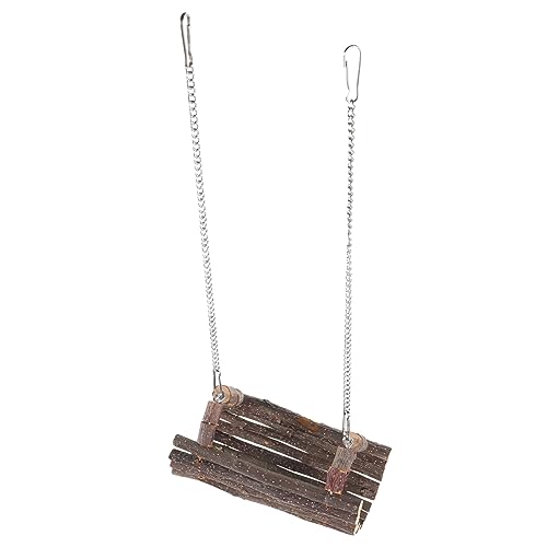 ERINGOGO Holzspielzeug Für Hamster Kletter Und Hängematte Für Nager Dekoratives Aus Natürlichem Holz Und Fördert Die Zahnpflege Für Hamster Und Andere ERINGOGO Holzspielzeug Für Hamster Kletter Und Hängematte Für Nager Dekoratives Aus Natürlichem Holz Und Fördert Die Zahnpflege Für Hamster Und Andere von ERINGOGO