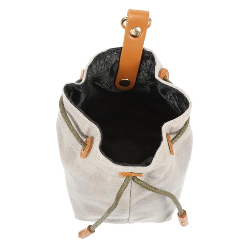 ERINGOGO Hund Snack Tasche Haustiere Hundebeutel Tasche Für Hundeleckereien Groß Behandeln Leckerlibeutel Für Hunde Fütterung Hundetasche Behälter Für Hundesnacks Im Freien Grey Segeltuch von ERINGOGO