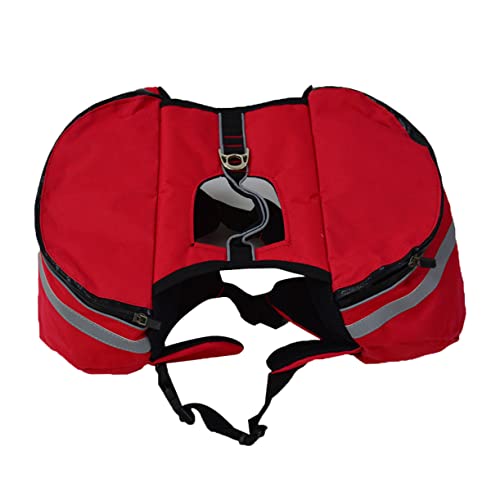ERINGOGO Pet Dog Backpack Atmungsaktive Tragetasche Für Hunde Für Reisen Und Outdoor-aktivitäten Rucksack Für Kleine Hunde Rot s von ERINGOGO