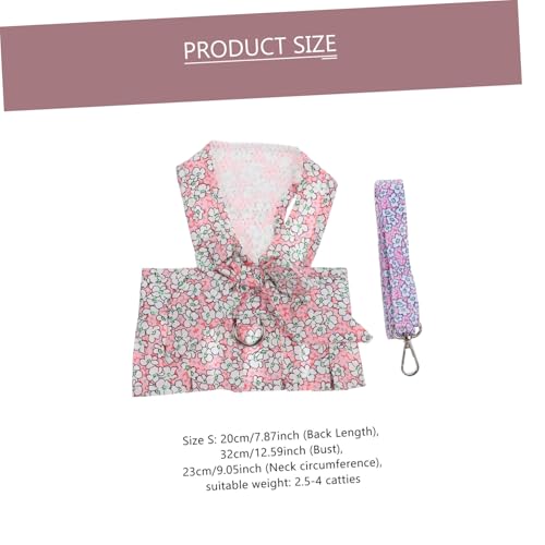 ERINGOGO Hundegeschirr Set Welpengeschirr und Leine Verstellbar Flaches Seil Reißfest Sicher Niedliches Design für Katzen und Kleine Hunde Rosa Kleid S ERINGOGO Hundegeschirr Set Welpengeschirr und Leine Verstellbar Flaches Seil Reißfest Sicher Niedliches Design für Katzen und Kleine Hunde Rosa Kleid S von ERINGOGO