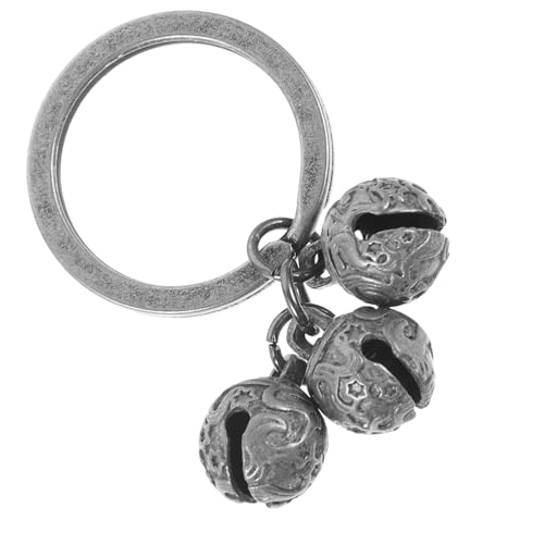 ERINGOGO Hundehalsband Glocke für Katzen klein Glocke für das Katzenhalsband Haustiere Stichworte Glöckchen für Haustier-Katzenhalsbänder handgefertigte Metallglocken Silver von ERINGOGO