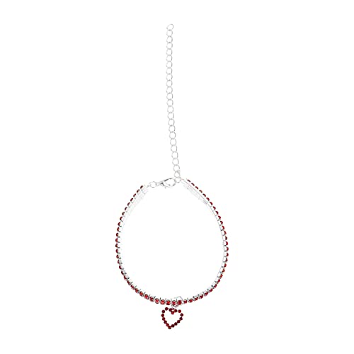 ERINGOGO Hundehalsband Mit Herzanhänger Aus Verstellbar Für Kleine Und Katzen Langlebig Und Pflegeleicht Accessoire von ERINGOGO