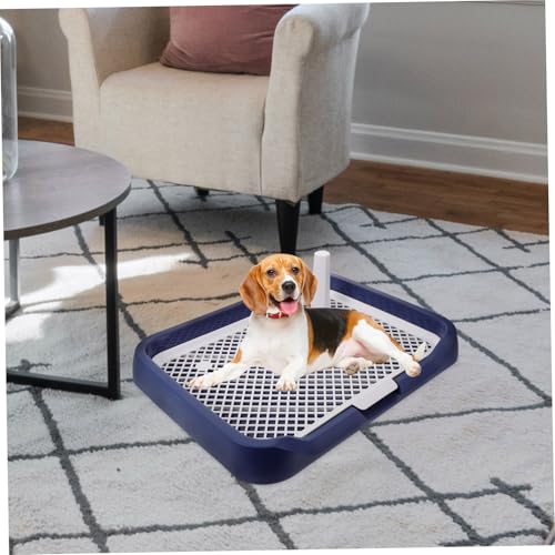 ERINGOGO Hundetoilette mit Rutschfestem Mesh Splashproof Design Große Kapazität Multifunktionales Welpenklo für Kleine und Große Hunde Einfach zu Reinigen und Pflegen für Drinnen und von ERINGOGO