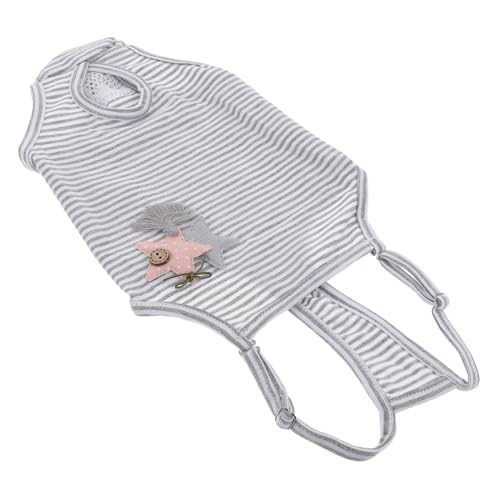 ERINGOGO Hundewindel für Hündinnen Atmungsaktive Bequeme Welpen Sanitäre Hose mit Verstellbarem Streifen Design Geeignet für Läufigkeit Inkontinenz und Welpentraining Waschbar S von ERINGOGO