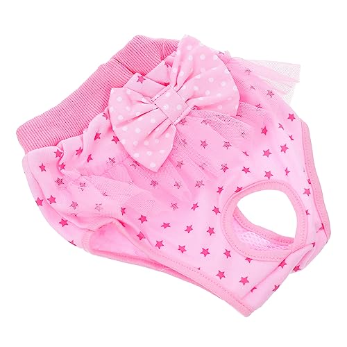 ERINGOGO Hundewindeln Für Hündinnen Wiederverwendbare Waschbare Und Hochsaugfähige Pet Panties Für Läufige Hündinnen Und Untrainierte Welpen Mit Schleifen Design ERINGOGO Hundewindeln Für Hündinnen Wiederverwendbare Waschbare Und Hochsaugfähige Pet Panties Für Läufige Hündinnen Und Untrainierte Welpen Mit Schleifen Design von ERINGOGO