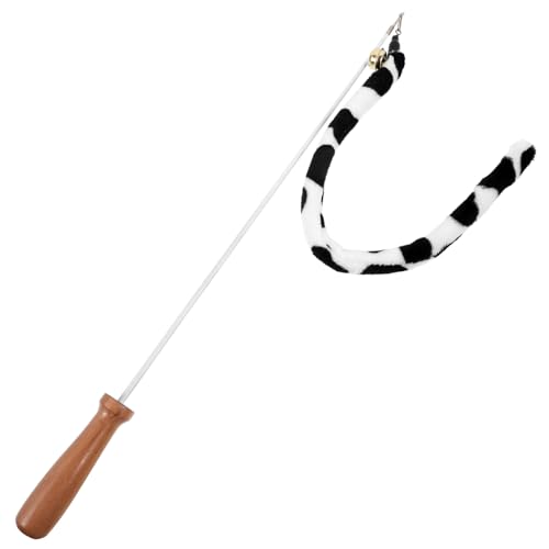 ERINGOGO Interaktives Katzenspielzeug Mit Ausziehbarem Stab Und Glöckchen Langlebiger Und Unterhaltsamer Katzenspaß Für Drinnen Und Draußen Für Katzen Und Kätzchen von ERINGOGO