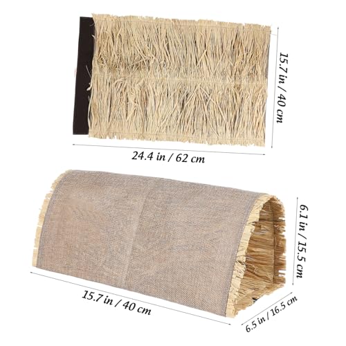 ERINGOGO Kaninchen Grassnest Schlafhöhle aus Geflochtenem Material Wärmend und Atmungsaktiv Privater Rückzugsort für Kaninchen Meerschweinchen Chinchillas als Kuschelnest und Spieltunnel von ERINGOGO