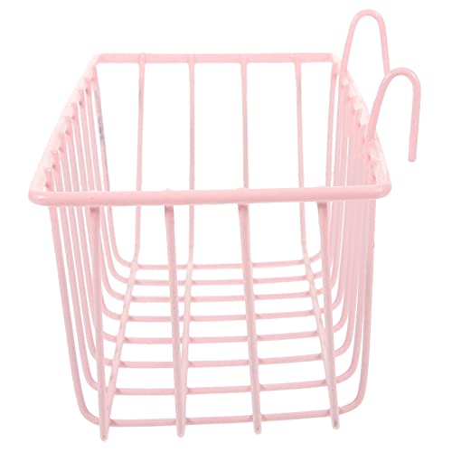 ERINGOGO Kaninchen Heuraufe Meerschweinchen Bett Wurf Chinchilla Hängendes Heu-futterhaus-Kaninchen Meerschweinchen-käfigmatte Hey Hasenspielzeug Feeder-Rack Freistehend Schmiedeeisen Rosa von ERINGOGO