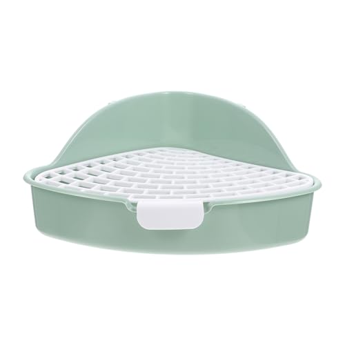 ERINGOGO Kaninchen Toilette für Kleintiere Praktische Ecktoilette für Meerschweinchen Chinchilla und Hamster Platzsparendes Design Hohe Umrandung für Sauberen Gebrauch Wohnzimmer Garten ERINGOGO Kaninchen Toilette für Kleintiere Praktische Ecktoilette für Meerschweinchen Chinchilla und Hamster Platzsparendes Design Hohe Umrandung für Sauberen Gebrauch Wohnzimmer Garten von ERINGOGO