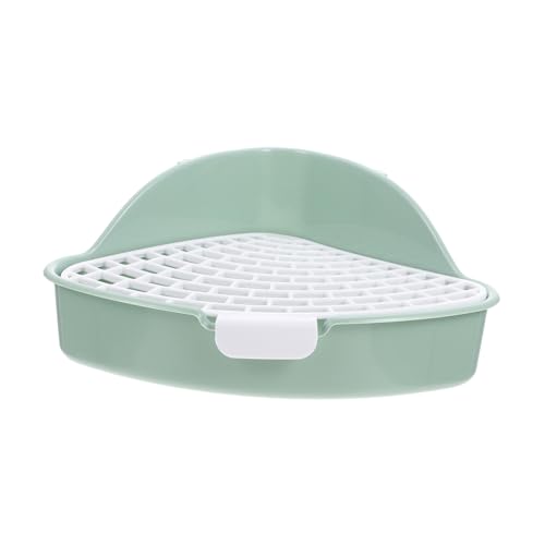 ERINGOGO Kaninchen Toilette mit Abnehmbarem Rutschfestes Kunststoff Kleintier Wc für Meerschweinchen und Chinchilla Hygienisch Geruchsfrei Geeignet für Innenbereich und Garten von ERINGOGO