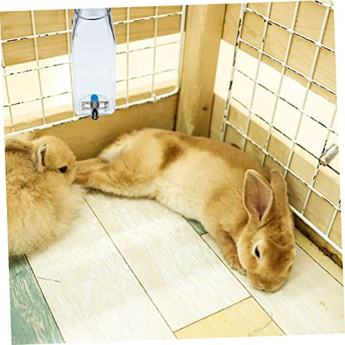 ERINGOGO Kaninchen Trinkflasche Auslaufsicher Geräuschloser Wasserspender für Kleine Haustiere Wie Hamster Meerschweinchen Igel und Frettchen Geeignet von ERINGOGO